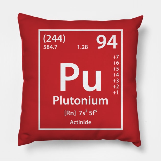 Plutonium Element Pillow by cerebrands