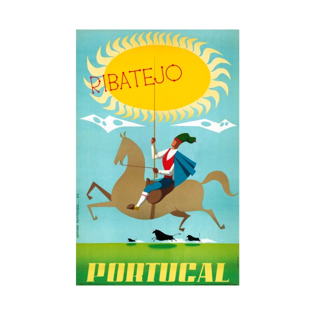 Vintage Travel Poster Portugal Ribattejo by vintagetreasure