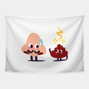 Five Senses - Smelling Poop Tapestry