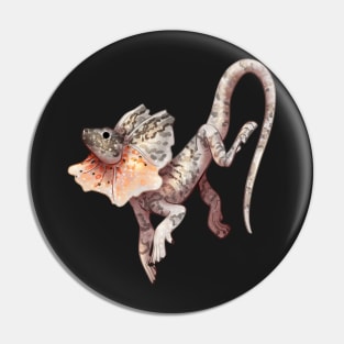 Cozy Frilled Lizard Pin