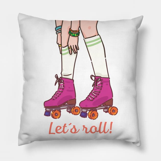 Rollerderby Pillow by BREAKINGcode