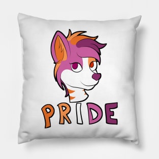 Lesbian Pride - Furry Mascot 1 Pillow