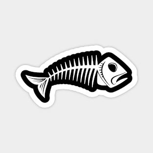 Fish Skeleton Design Art Magnet