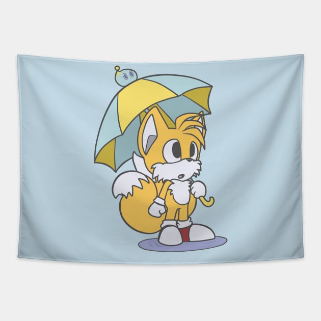 Rainy Tails Tapestry by Cassidythehedgehog1