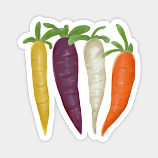 Rainbow Carrots Magnet