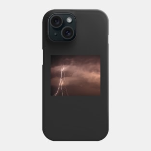 Cloudscape with thunder bolt Phone Case