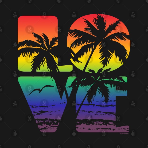 Love is Love Gay Pride LGBT Beach | BearlyBrand by The Bearly Brand