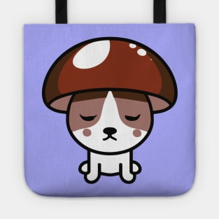 Cute corgi dog wear mushroom hat kawaii Tote