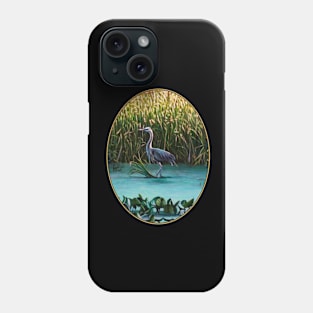 PA Great Heron (oval design) Phone Case