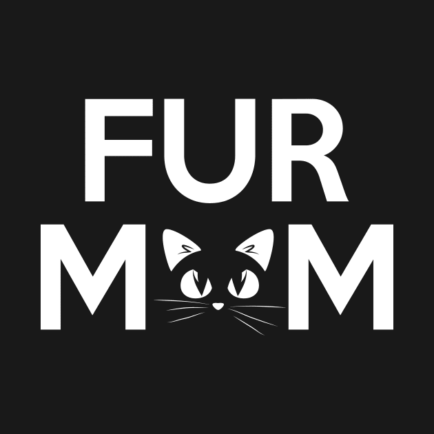 Fur Mom Adorable Crazy Cat Lady Kitty Mama by theperfectpresents