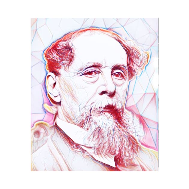 Charles Dickens Portrait | charlles dickens line art by JustLit