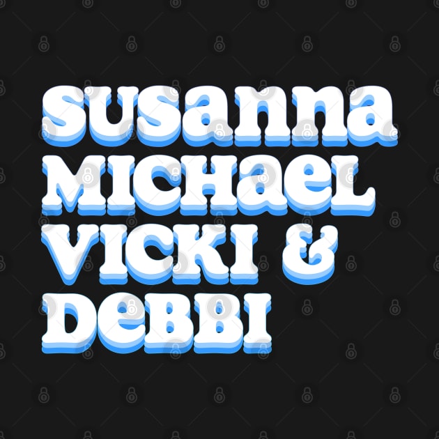 Susanna, Michael, Vicki & Debbi - The bangles names by MiaouStudio