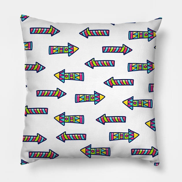 Arrow - Doodle Pillow by KindlyHarlot