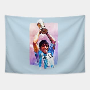 Maradona World Cup Trophy Tapestry