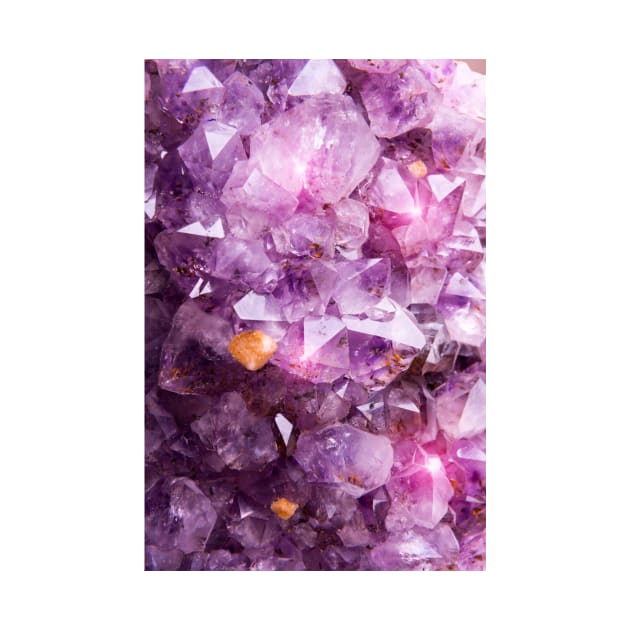 Purple Amethyst Crystal Print by NewburyBoutique