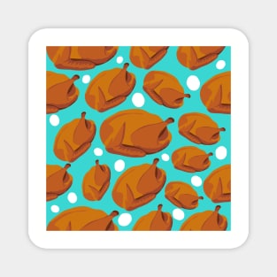 Turkey Time Polka Dots Magnet