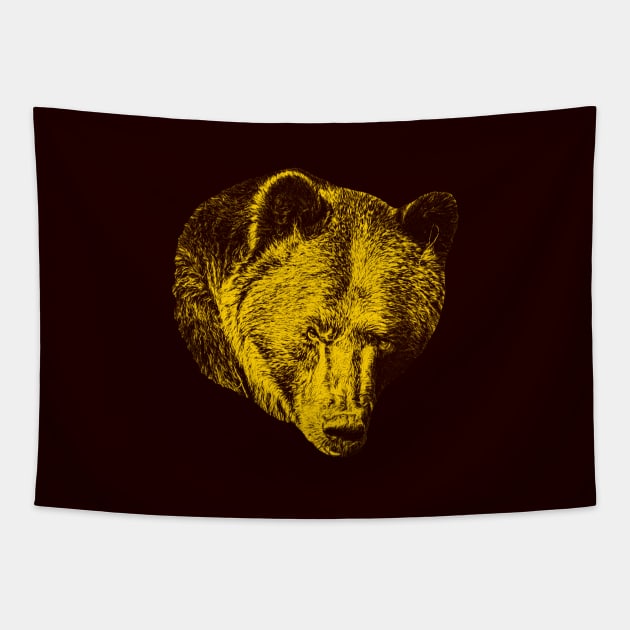 Brown bear Tapestry by Guardi