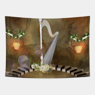 Wonderful harp Tapestry