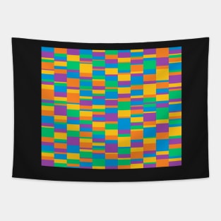 Beatific Blocks Stripe Pattern Tapestry