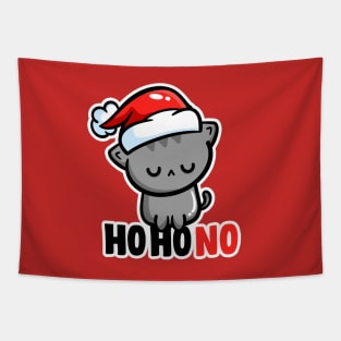 Ho Ho No Christmas Cat Tapestry