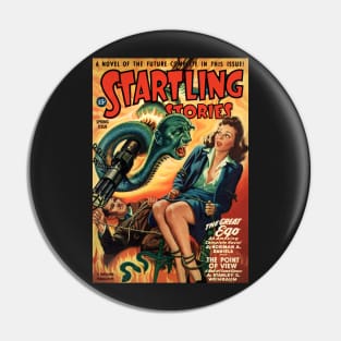 STARTLING STORIES--VINTAGE PULP ART Pin