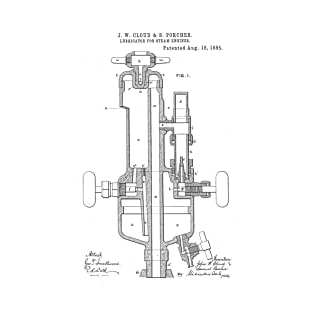 Lubricator for steam engine Vintage Patent Hand Drawing T-Shirt