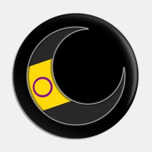 Intersex Pride Crescent Moon Pin