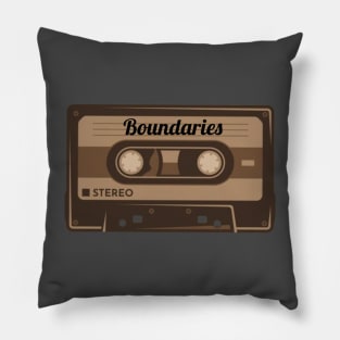 Boundaries / Cassette Tape Style Pillow