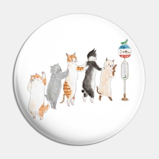 Conga Line Cats Pin