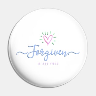 Christian Forgiven and Set Free Pin