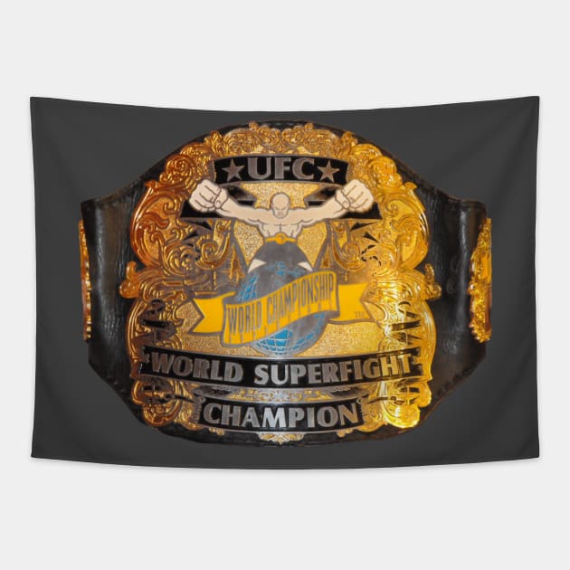 UFC Vintage Belt Tapestry by FightIsRight