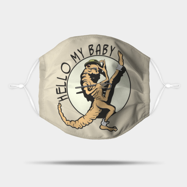 Spaceballs Hello My Baby Alien Chestburster Parody Spaceballs Mask Teepublic
