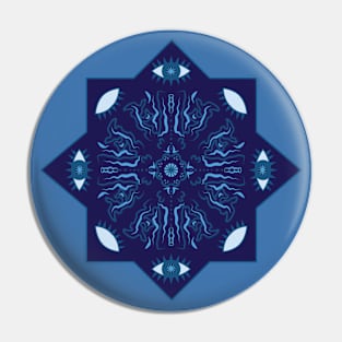 Third Eye Chakra Mandala Pin