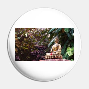 Buddha meditating in the forest Pin