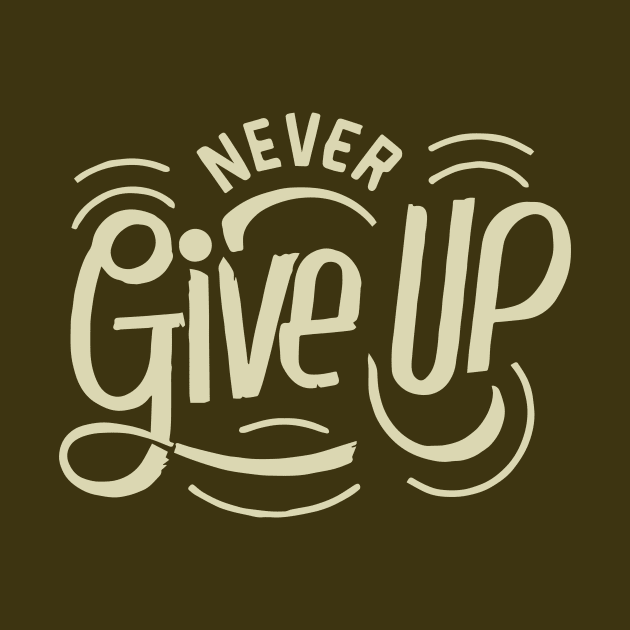 Never Give Up motivational words by A Floral Letter Capital letter A | Monogram, Sticker