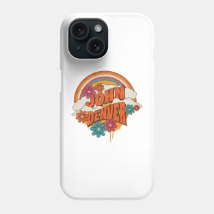 Retro Rainbow - John Denver Phone Case