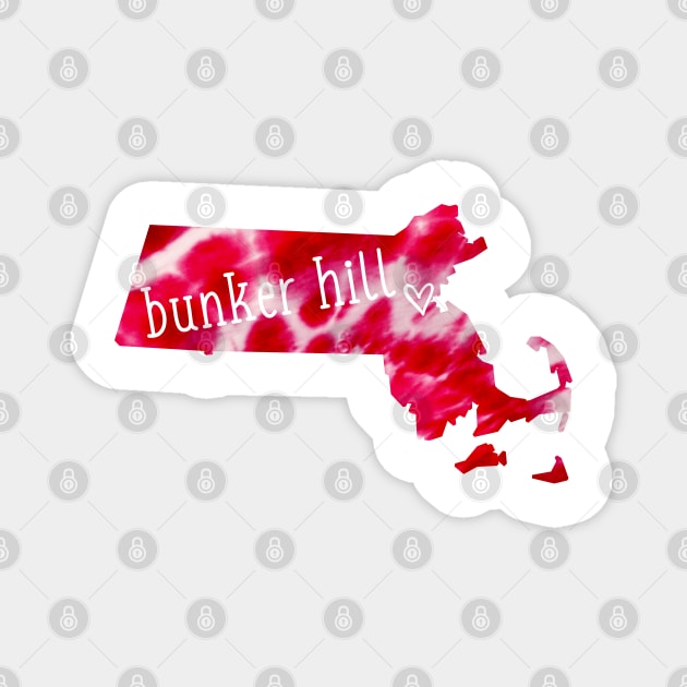 Tie Dye Bunker Hill Community College Magnet by aterkaderk