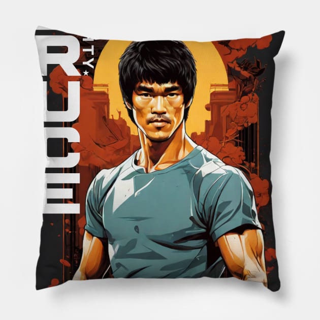 Mighty Bruce Pillow by UB design