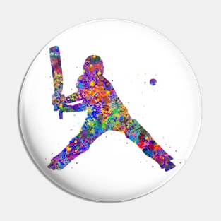 Cricket player Pin