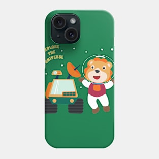 Cute lion astronaut Phone Case