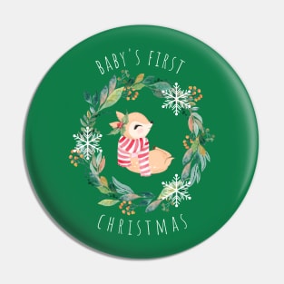 Baby's First Christmas Pin