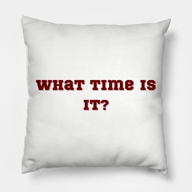 What Time Is It? Pillow by Simply Made with Dana