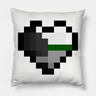 Pixel Heart Demiromantic Pillow