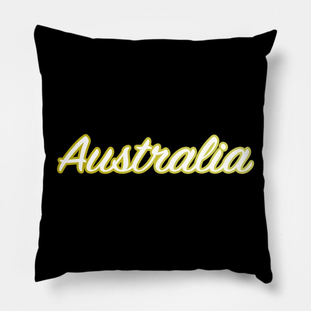 Australia Pillow by lenn