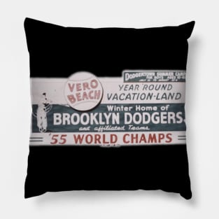 Vero Beach Vintage Dodgertown Billboard Pillow