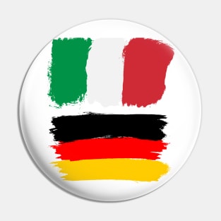 Italian and Germany flag Pin