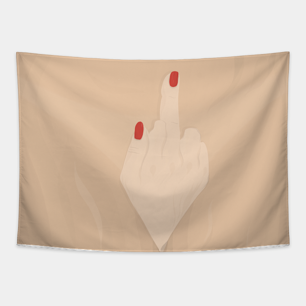 Body Positive Dont Give A Damn Vulva Sexy Finger Body Positive Tapestry Teepublic 