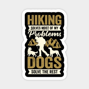 Hiking Hiker Dog Lover Gift Magnet