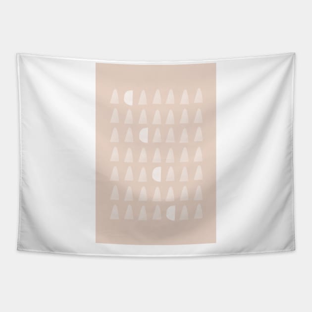 Cute pink geometric pattern Tapestry by VectoryBelle