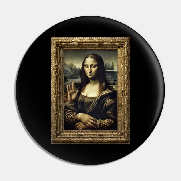 Impeccable Likeness AI Generated Mona Lisa Pin by MustardSoda